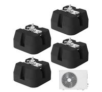 Support de base pour climatiseur Ductless, tapis anti-vibrations et pieds lourds, lot de 4 pièces pour une utilisation en extérieur sur des surfaces fixes