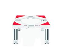 Support De Base pour Machine à Laver et RéFrigéRateur Augmenter Acier Inoxydable Antichoc Support Lourd 45-65cm Socle Lave Linge Base De Laveuse pour SèChe-Linge 4/8/12 Pieds(4 feet29-32cm)