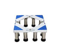 Support de base pour machine à laver et réfrigérateur Tambour Machine à Laver Base acier inoxydable Réglable en Hauteur 29-32cm Socle Lave Linge Sèche-linge Longueur 42-65cm