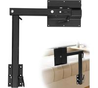 Support de Base pour Pieds de Table VR - Pinces de Pied de Table Amovibles, Réglable à 360 ° - Pivotant pour Camping-Cars, caravanes et Yachts (Black)
