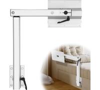 Support de Base pour Pieds de Table VR - Pinces de Pied de Table Amovibles, Réglable à 360 ° - Pivotant pour Camping-Cars, caravanes et Yachts (Silver)