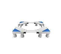Support de base réglable pour machine à laver, antirouille, sèche-linge multifonctionnel et support longueur/largeur 53-69 cm, cadre de base réglable pour réfrigérateur, hauteur 10-13 cm, ta