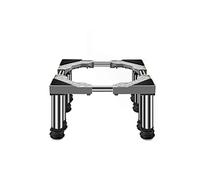 Support de base réglable pour machine à laver avec 8 pieds, support haut universel, anti-vibration, silencieux, longueur/largeur réglable 45-65 cm, support pour réfrigérateur et congélateur,