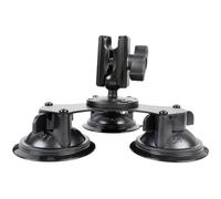 Support de base triple ventouse pour voiture avec boule de 25 mm pour support de téléphone, compatible avec les supports RAM et autres bras à double boule de taille B (ventouse triple boule de 2,5 cm