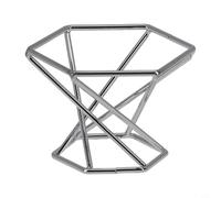 Support de baseball en acier au carbone avec galvanoplastie pour un affichage sécurisé pour balle de golf, balle de tennis et softball dans n'importe quelle pièce (argent)