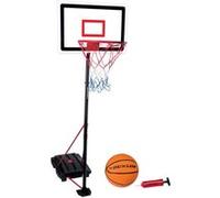 Dunlop – Set de basketball – Panier réglable 165–205 cm – Ballon & pompe inclus – Noir/Blanc/Orange