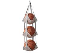 Support de basket-ball | Sac de rangement à 3 niveaux au-dessus de la porte pour ballon, garage, équipement de sport - pour basket-ball, football, volley-ball, football, gym, garage, école, maison
