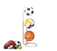 Support de basket-ball, support de rangement pour ballons - Présentoir en fonte pour volley-ball - Étagère de rangement multifonctionnelle multicouche en boule de fer pour chambre à coucher, salon, Ga