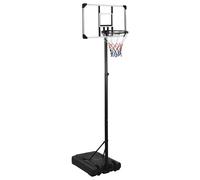 vidaXL Support de basket-ball Transparent 235-305 cm Polycarbonate 93654