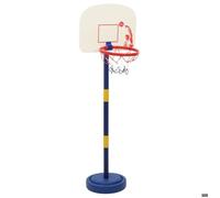 Support de basket-ball - vidaXL - Hauteur réglable 90/121 cm - Inclus ballon et pompe - Couleur bleu