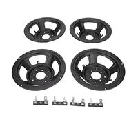 Support de bassin pour haut-parleur, 4 pièces, support de caisson de basse inversé pour haut-parleurs de 8 pouces, cadre de remplacement en fer à ajustement précis, résistant aux