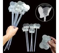 Support de bâton de ballon, 5/10/30/50 pièces, support à Clip avec Base pour Table, centre de Table, fête d'anniversaire, mariage, décor de réception-cadeau pour bébé with Base