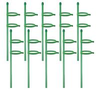 Support de bâtons de Plante, enjeux Plante 10pcs 12 Pouces avec Une Bague retenue réglable 20 pc, enjeux Jardin pour légumes en Pot à Tomate Amaryllis