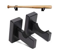 Support de Batte de Baseball en Bois - 1 Paire de Supports Muraux Horizontaux pour Affichage (Noir)
