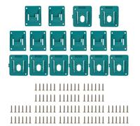 Support de batterie 18 V et porte-outils pour batteries compatibles DeWalt/Makita y compris BL1815 BL1820 BL1830 BL1840 BL1850 BL1860 (8 + 8 pièces)