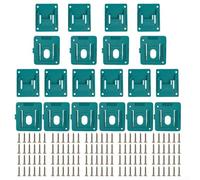Support de batterie 18 V et porte-outils pour batteries compatibles DeWalt/Makita y compris BL1815 BL1820 BL1830 BL1840 BL1850 BL1860 (10 + 10 pièces)