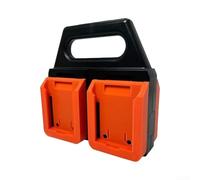 Support de batterie 18 V pour dongcheng 4 emplacements, étui de rangement portable avec poignée, organiseur compact pour batteries au lithium, boîte ABS anti-poussière pour outils et chantier