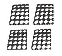 Support de batterie 4 x 5 pour batteries 18650, support en plastique pour batteries à monter soi-même, lot de 4, matériau ABS + PC, compatible avec les boîtiers cylindriques au lithium