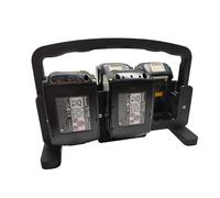 Support de batterie 6 compartiments pour batteries 18 V - Compatible avec Makita LXT - Rangement stable des batteries - Organiseur pour atelier et valise - Impression 3D robuste