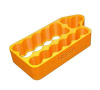 Support de batterie à 8 fentes à double rangée pour applications de soudage par points avec placement stable et manipulation ergonomique (4 en 1 orange)