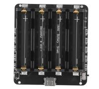 Support de Batterie au Lithium à 4 emplacements et Carte de développement pour Alimentation Mobile, Double Sortie DC 5 V 3 A et 3 V 1 A, Port de Chargement Micro USB, Protection