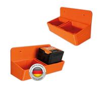 Support de batterie compatible avec batteries STIHL AK 10, AK 20, AK 30 S - Support mural pour batteries système AK - Système de rangement pour batteries STIHL - Support de batterie pour 1 ou 2