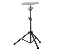 Support de batterie d'entraînement - Batterie avec levage silencieux, cadre en métal noir pour une durabilité maximale, support ergonomique idéal pour pratiquer la percussion | Jouer