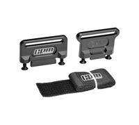 Support de batterie en alliage d'aluminium 7075 pour Traxxas 1:8 Jato 4S 2S/Slash 4X4 LCG/Ford Fiesta ST Rally/Slash 4X4 VXL Ultimate Upgrades - Noir