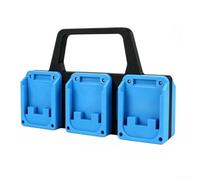 Support de batterie en plastique avec emplacements anti-chute pour Dayi pour outils électriques A3, rangement d'atelier bleu (H)