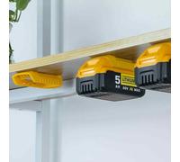 Support de batterie mural Mount Dock en ABS pour batteries Dewalt 20V/60V Max XR (modèles DCB200, DCB201, DCB202 et DCB203).