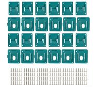 Support de batterie pour 18 V BL1815, support de rangement mural RIS-MA-01/02 avec vis, organisateur d'outils peu encombrant pour atelier (12 + 12 pièces)