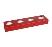 Support de batterie pour construire, découpe plasma CNC et finition rouge froissée avec revêtement en poudre, assure une protection contre les dommages causés par l'abrasion