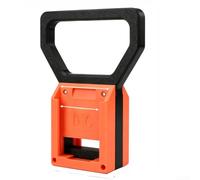 Support de batterie pour DongCheng - 2 emplacements - Support mural en plastique orange - Organiseur de rangement pour outils électriques - Sécurisé - 70 x 92 mm (B)