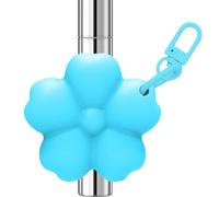 Support de baume à lèvres, clip en forme de fleur, porte-clés de maquillage en silicone pour le rangement, accessoire de beauté portable, construction douce, 1 support avec disparition lisse pour