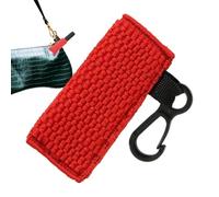 Support de baume à lèvres, coque de protection portable pour huile à lèvres, étui de protection portable pour filles, étui de rouge à lèvres avec porte-clés, Rouge, Refer to description, Unisexe