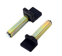 Support De Béquille De Moto: Béquille Arrière D'atelier Moto, Crochet De Levage Oscillant pour Cric De Moto, Support De Griffe pour Adaptateur Oscillant (Tube Carré, L, 1 Paire)