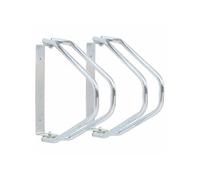 vidaXL Support mural pour vélo 2 pièces Acier galvanisé
