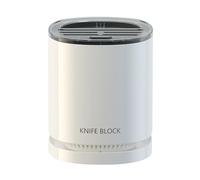 Support De Bloc De Couteaux - Support De Rangement Pour Ustensiles De Comptoir Avec Base De Drainage, D'outils De Comptoir D'évier Peu Encombrant | Organisateur De Couverts De Cuisine Pour Cou