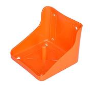 Support de bloc de sel pour bétail - Orange et vert - Petit format | Matériau PP, épais et durable, grande capacité de charge, s'adapte aux petites et grandes briques à lécher