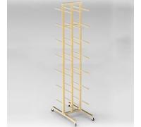 Support de bloc de yoga à 7 niveaux pour tapis, sangles et rouleaux en mousse, peut contenir des blocs jusqu'à 150 cm, gain de place pour salle de sport à domicile