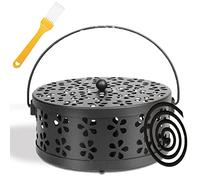 Support De Bobine Anti-Moustique, Support Spirale Anti Moustique, Hollow Porte Spirale Anti Moustique, Spirale Anti Moustique Exterieur avec Poignée, Utilisable dans Maison, Centre Commercial