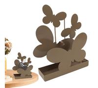 Support de bobine créative en acier inoxydable pour panneau de bois de santal intérieur peut être accroché au support de rangement