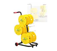 Support de bobine de fil d'acier robuste, support de rouleau de câble de gestion de fil de platine, for une distribution facile de fil dans une usine de garage(6 trays)