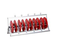 Support De Bobine De Fil Électrique Pliable For 3 À 5 Bobines, Distributeur De Câbles Au Sol, For Usage Industriel Et Commercial.(5 reel)