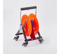 Support de bobine de fil électrique robuste avec roulettes, distributeur de câbles professionnel et dérouleur pour grandes bobines