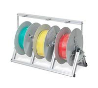 Support de bobine de fil pliable - Support robuste pour câbles électriques, paracorde et bobines de cordon - Distributeur polyvalent pour 25 bobines de type 3
