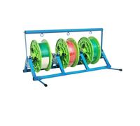 Support de bobine de fil robuste avec roulements à billes, support de bobine industriel pour une distribution efficace de cordon et de paracorde dans l'usine, l'atelier et le lieu de travail