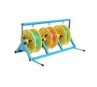 Support de bobine de fil robuste avec roulements à billes, support de bobine industriel pour une distribution efficace de cordon et de paracorde dans l'usine, l'atelier et le lieu de travail