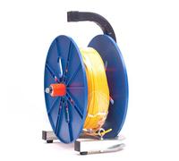 Support de bobine de fil robuste, distributeur de câbles à axe unique pour usage industriel, chariot de support de fil en acier pour applications électriques et commerciales