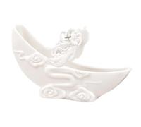 Support de bobine de mouche d'intérieur Chang'e Plateau portable en forme | Porte-encens portable pour patio, terrasse, porche, balcon, pelouse, camping, pique-nique, jardin, intérieur, salon